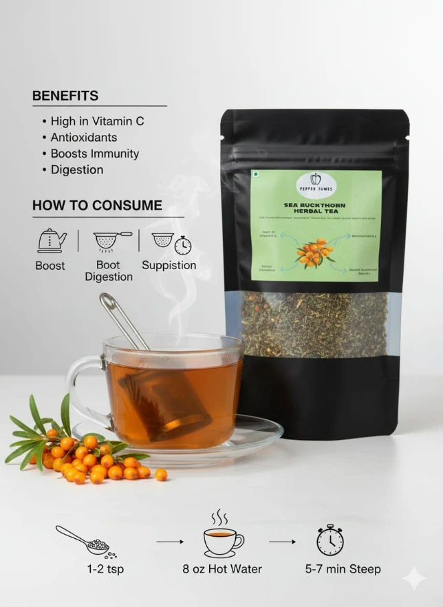 Seabuckthorn Herbal Tea (20 gm)